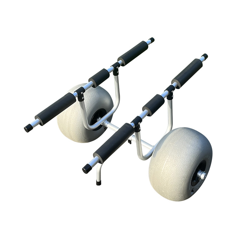 Fishing Kayak Cart - Adjustable 330lbs Hull Bars Inflatable Balloon