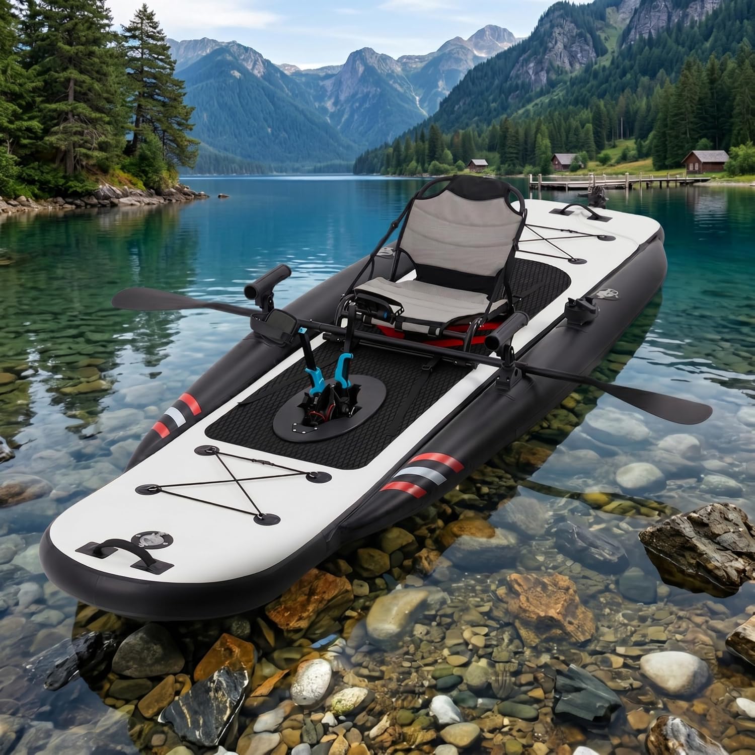 12ft Premium PVC Inflatable Fi - огляд і ціна Fishing Kayak Inflatable