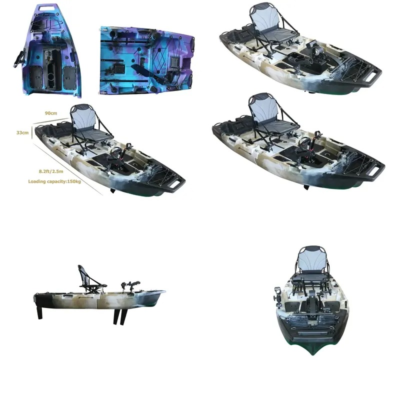 8ft Modular Single Seat Fin Pe - огляд і ціна Fishing Kayak Pedal Drive
